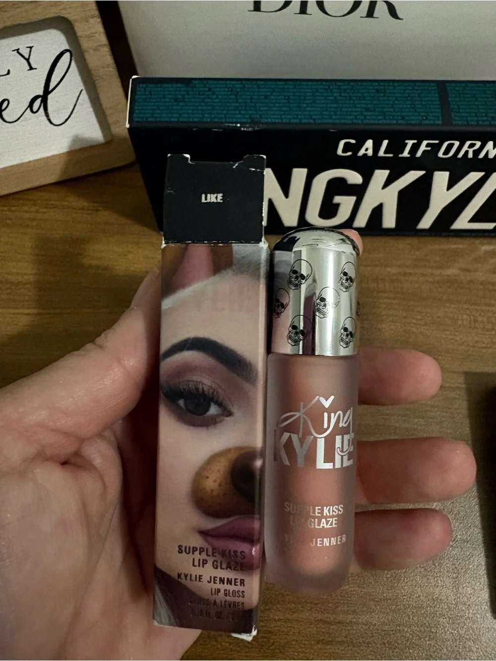 Kylie Cosmetics King Kylie Bundle Eyeshadow Palette 3 Supple Kiss Lip Glaze NIB